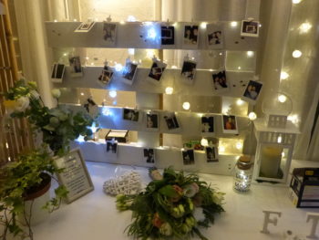 Cadre photo lumineux blanc palette